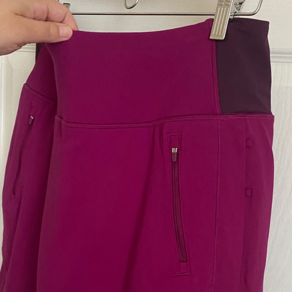 Athleta Fairway Golf Skirt Skort 18" High Waist Built In Shorts Large - Picture 4 of 10